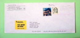 USA 1998 Cover Denver To England - Architecture Building Sitting Bull Indian - Lettres & Documents