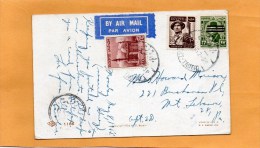 Egypt Old Postcard Mailed To USA - Briefe U. Dokumente