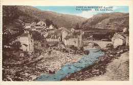 Lozère - Ref.  L 209 - Le Pont De Montvert - Vue Générale - Les Deux Ponts  -   Carte Bon état - - Le Pont De Montvert