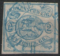 Braunschweig 30/11 Auf 2 Silbergroschen Blau - Braunschweig Nr. 2 - Pracht - Brunswick