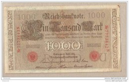 Germania - Banconota Circolata Da 1000 Marchi P-44b/5 - 1910 - 1.000 Mark