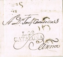7236. Carta Entera Pre Filatelica LERIDA 1805 - ...-1850 Prephilately
