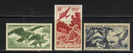 GUYANE N° PA 35 à 37 * - Unused Stamps