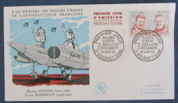 France - 1er Jour Y&T  #1213 De 1959 - 20F Hommage Aux Pilotes D'essai - Le Bourget - Cote: 7.5euros - 1927-1959 Lettres & Documents