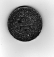 Piece 10 Francs Argent Silver , Année 1970 - Altri – Europa
