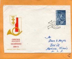 Poland 1953 FDC Mailed To USA - FDC