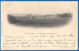 CPA Dos Simple 1899 - ARDENNES - CHARLEVILLE - VUE GENERALE PRISE DE BEL-AIR - Richard Charpentier éditeur - Charleville