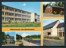 (2238) Neuhaus Am Rennsteig / Mehrbildkarte - Gel. - DDR - Bild Und Heimat - Neuhaus