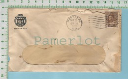 Commercial Cover 1920 ( Montreal From The Miner Shoe Co.)postmark Flag With A "C" In The Flamme)  2 Scan - Covers & Documents