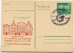 DDR P79-15-78 C65 Postkarte PRIVATER ZUDRUCK Markt Güstrow Sost. 1978 - Private Postcards - Used