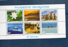 POLYNESIE Française : Le Tourisme : Carnet De 24 Timbres (2 Séries De 12) - Neufs