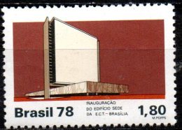 BRAZIL 1978 Opening Of Post And Telegraph Headquarters - 1cr80 Post And Telegraph Headquarters, Brasilia  MNH - Unused Stamps