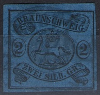 Wolfenbüttel 4/8 Auf 2 Silbergroschen Blau - Braunschweig Nr. 7a - Pracht - Tiefst Geprüft - Braunschweig