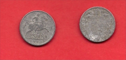 SPAIN 1945,circulated Coin, 5 Centimos, Aluminum, Km 765, C1748 - Andere & Zonder Classificatie