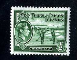 1081 Turks & Caicos 1938 Scott #79 Mnh** Offers Welcome! - Turks & Caicos