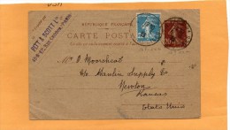 France 1925 Card Mailed To USA - Otros & Sin Clasificación