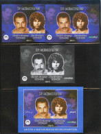 HUNGARY-2001. Commemorative Sheet Set -  In Memoriam Freddie Mercury And Jim Morrison MNH! - Souvenirbögen