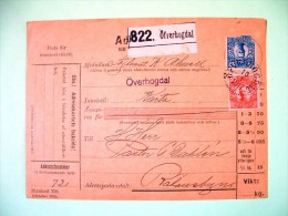 Sweden 1917 Money Order To Sweden - King Gustaf V - Covers & Documents