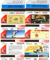 TELECARTES   ITALIE  10.000 Lires/5e  ( Lot De 8) - Öff. Werbe-TK