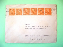 Sweden 1951 Cover To Germany - King Gustaf V - Briefe U. Dokumente