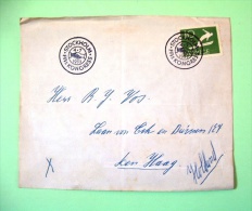 Sweden 1953 Cover To Holland - Ski - Hand On Cancel FFIS Congress - Lettres & Documents