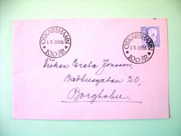 Sweden 1956 Cover Oskarshamn To Sweden - King Gustaf VI - Briefe U. Dokumente