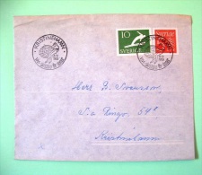 Sweden 1958 Cover Kristinehamn To Sweden - Ski - Briefe U. Dokumente