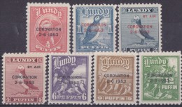 SI53D  Regno Unito LUNDY Coronation 2 / 6 / 1953 PUFFIN Stamps Nuovo MLH - Timbres Personnalisés