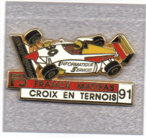 Pin´s  Sport  Automobile  F 3   Avec  FRANCK  MATIFAS  à  CROX  EN  TERNOIS  ( 62 )  En  1991 Signé  Arthus  Bertrand - F1
