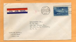 Cuba 1945 Cover Mailed To USA - Storia Postale