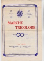 PARTITION - LA MARCHE TRICOLORE -AVEC DEDICACE D'ANTOINE MECHIN - Partitions Musicales Anciennes