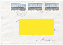 ALLEMAGNE TIMBRES DE DISTRIBUTEURS SUR LETTRE - Vignette [ATM]