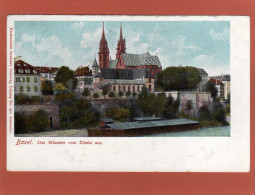 BASEL - Das Münster Vom Rhein Aus - Schöne Ausgabe Cpa Précurseur    Année 1904 - Autres & Non Classés