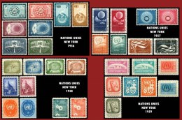 40 à 73 NATIONS UNIES NEW YORK  1956 à 1959  ( SUJETS DIVERS ) - Unused Stamps