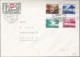 Schweiz Suisse 1952: Orts-Brief Mit Zu WII 56-60 Mi 570-574 Yv 521-525 Mit O ZÜRICH 26.XI.52 (Zu CHF 60.00) - Cartas & Documentos
