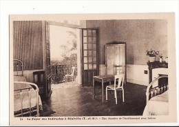 Carte 1930 Le Foyer Des Indirectes à Réalville :une Chambre De L'établissement Avec Balcon - Realville