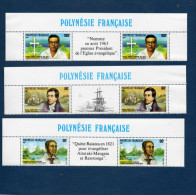 POLYNESIE Française : Missionnaires Protestants : Pasteur Henry Nott, Evangéliste Papeiha, Pasteur Samuel Raapoto - - Ongebruikt