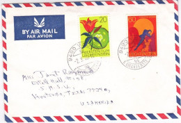 Delcampe - LIECHTENSTEIN - 1970 - ENVELOPPE AIRMAIL De VADUZ Pour Les USA - Covers & Documents