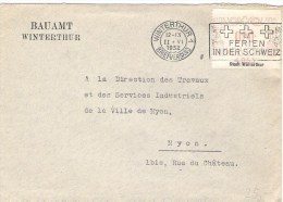 Freistempel-Etikette Vom Bauamt Der Stadt Winterthur 11.VI.1932 Nach Nyon - Affranchissements Mécaniques