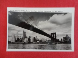 New York > New York City > Manhattan   RPPC  Brooklyn Bridge -----ref 1172 - Manhattan