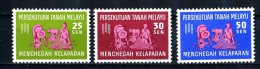 1134  Malaya 1963  Scott #111-13 Vlh  M*  Offers Welcome! - Malaya (British Military Administration)