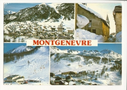 Cp, 05, Montgnèvre, Multi-Vues, Voyagée 1988 - Autres & Non Classés