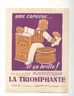 Protège Cahier LA TRIOMPHANTE Une Caresse... Et ça Brille - Schutzumschläge