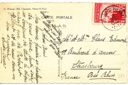 1934 Zichtkaart "Parc De Mariemont La Maison De M.Le Directeur" PZ387 Van Haine St Pierre Naar Strasbourg Zie Scan(s) - Other & Unclassified