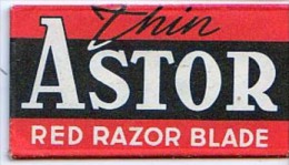 RAZOR BLADE RASIERKLINGE ASTOR THIN RED RAZOR BLADE - Lamette Da Barba