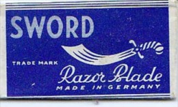 RAZOR BLADE RASIERKLINGE SWORD RAZOR BLADE MADE IN GERMANY - Lames De Rasoir