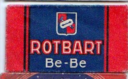 RAZOR BLADE RASIERKLINGE ROTBART BE-BE - Rasierklingen