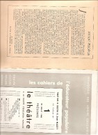 PEDAGOGIE DES LOISIRS EDUCATIFS LE THEATRE CAHIER NO 1 JUILLET 1948 ACADEMIE DE POITIERS - Fiches Didactiques