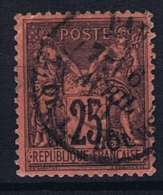 France Yv. Nr 91 Obl/used Type II - 1876-1898 Sage (Type II)