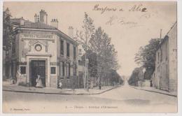 THIAIS : AVENUE D'ORMESSAN - POSTES ET TELEGRAPHES - DOS SIMPLE 1903 - 2 SCANS - - Thiais